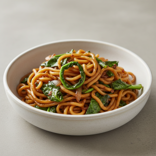 Collards Lo-Mein
