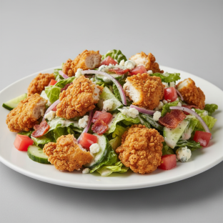 Junk Salad with Fried Chicken