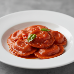 Lobster Ravioli with Pomodoro Sauce
