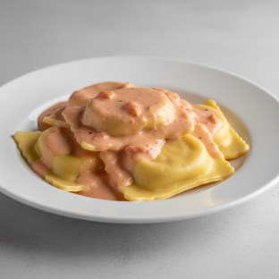 Lobster Ravioli with Vodka Sauce