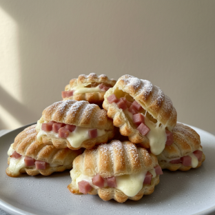 Sfogliatelle with Ham and Cheese