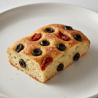 Sundried Tomato and Olives House Focaccia