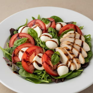 Caprese Salad with Grilled Chicken