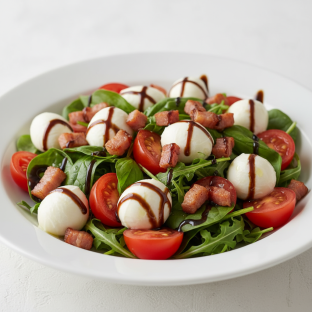 Caprese Salad with Pancetta