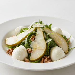 Pear and Parmigiano Salad with Fresh Mozzarella