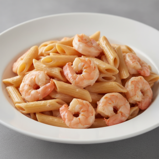 Penne with Vodka Sauce and Shrimp