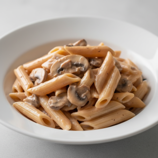 Penne with Vodka Sauce and Mushrooms