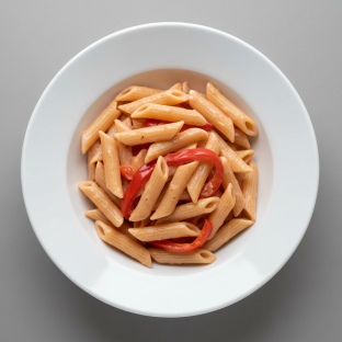 Penne with Vodka Sauce and Roasted Peppers