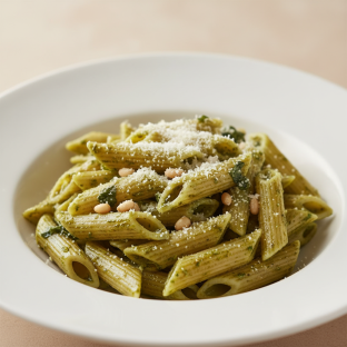 Penne with Pesto Sauce