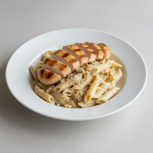 Penne with Gorgonzola Sauce and Grilled Chicken