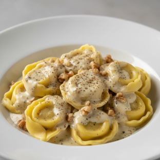 Cheese Tortellini with Gorgonzola Sauce