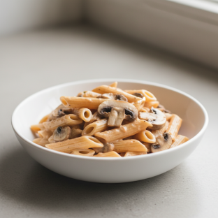 Gluten Free Penne with Vodka Sauce and Mushrooms