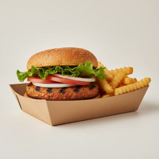 Dairy Free Lettuce Wrap Veggie Burger Box