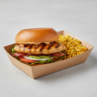 Lemongrass Grilled Chicken Sandwich Box with Zesty Corn off the Cob