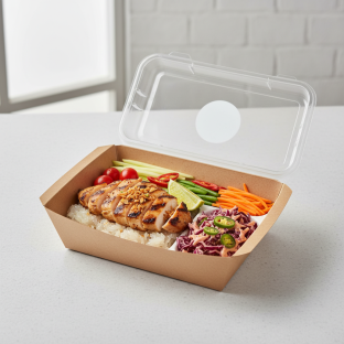 Char Chick Bowl Box with Spicy Slaw