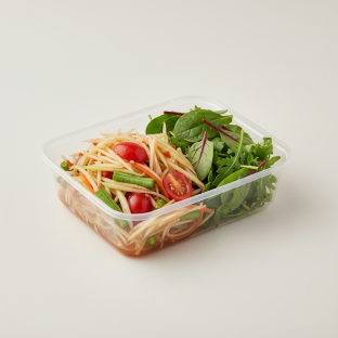 Papaya Salad Box with Green Salad