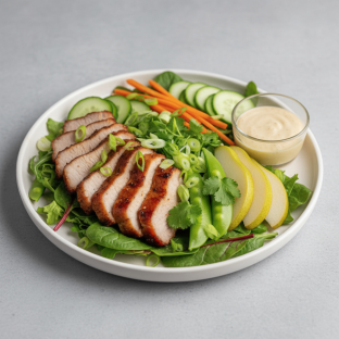 Nut-Free Pork Shoulder Salad with Ginger Lime Sauce (No Cashews)