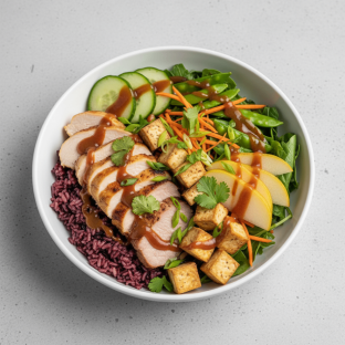Nut-Free Protein Combo 50-50 Bowl with Tamarind Sauce (No Cashews)
