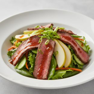 Nut-Free Wagyu Beef Salad with Tamarind Sauce (No Cashews)