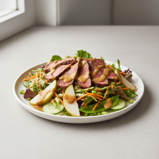 Nut-Free Wagyu Beef Salad with "Peanut" Sauce (No Cashews)