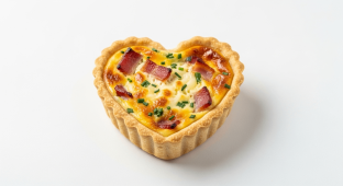 Valentine's Bacon Quiche