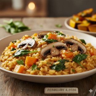 Portobello Risotto (Vegan)