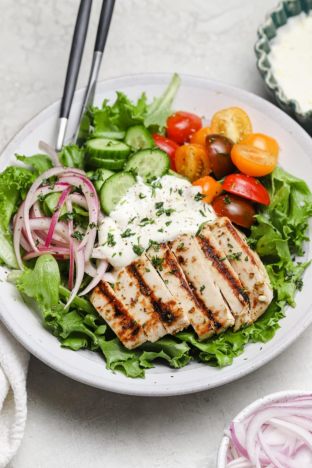 Junk Salad with Grilled Chicken