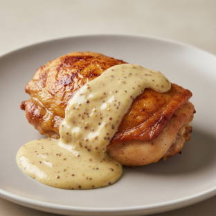 Herb Roasted Irish Chicken with Mustard Cream