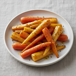 Honey Glazed Roasted Carrots and Parsnips