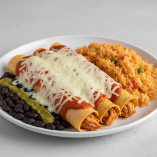 Chicken Enchiladas Rojos
