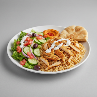 Chicken Shawarma Rice Plate