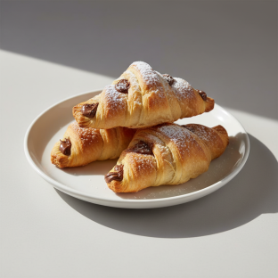 Nutella Stuffed Croissants