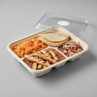 Chicken Fajitas, Mexican Rice, Beans, Corn Tortilla and Mexican Slaw Chicken Fajitas, Mexican Rice, Beans, Corn Tortilla and Mexican Slaw