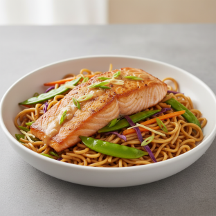 Ginger Salmon Noodle