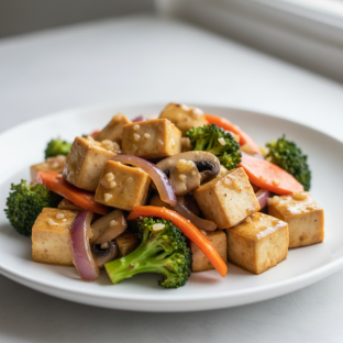 Gluten-Free Lemon Ginger Garlic Tofu
