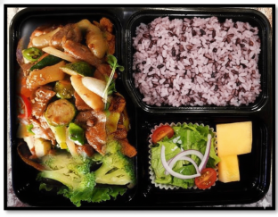 Spicy BBQ Boneless Chicken Box with Side Salad