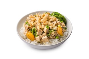 Large Sweet Sesame Chicken over White Rice
