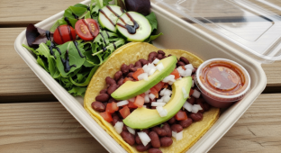 GF Vegan Taco Boxed Meal with Tiny Salad