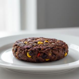 Black bean patty Black bean patty