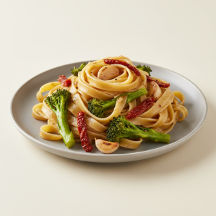 Vegan Garlic Fettuccine