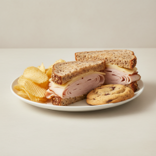 Turkey Breast Sandwich on Multigrain Bread