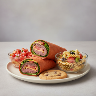 Roast Beef Wrap Meal