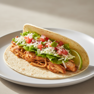 Chicken Taco (Soft Flour Tortilla)