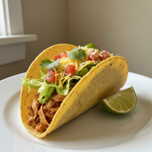 Chicken Taco (Crispy Corn Tortilla)