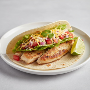 Tilapia Taco (Soft Flour Tortilla)