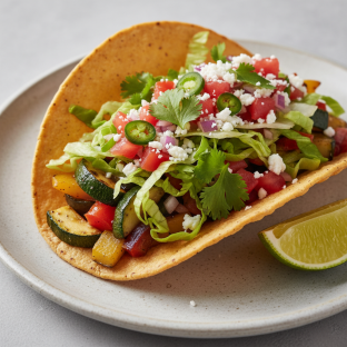 Vegetable Taco (Crispy Corn Tortilla)