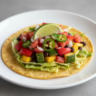 Vegan Vegetable Taco (Corn Tortilla)