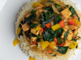 Gluten-Free Tofu Basil Fried Rice (No Egg)