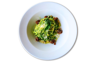 Basil Pesto (Vegetarian) with Gluten-Free Casarecce