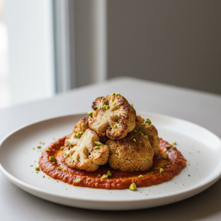 Roasted Cauliflower & Romesco